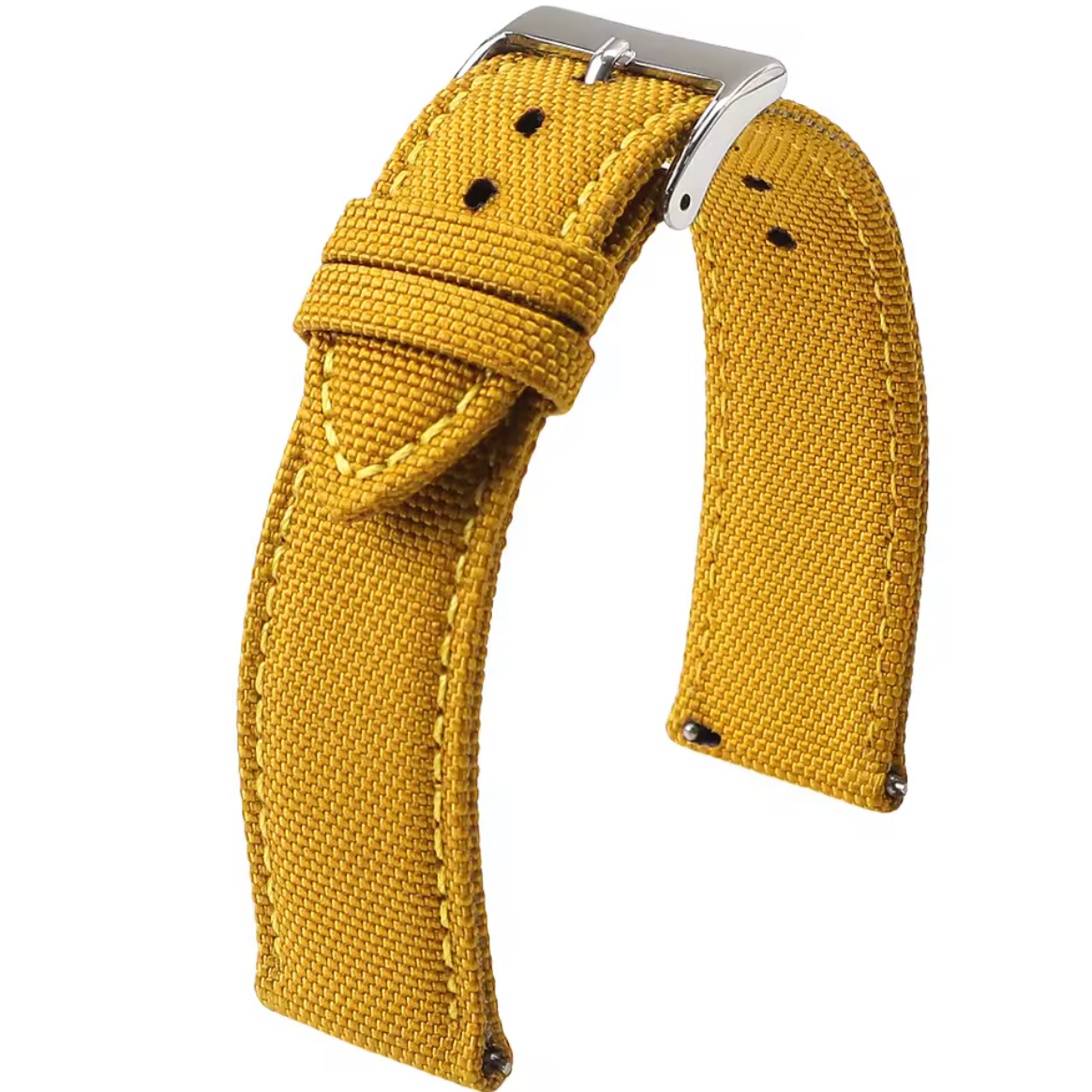 Bracelet Montre Caoutchouc Seatbelt Jaune