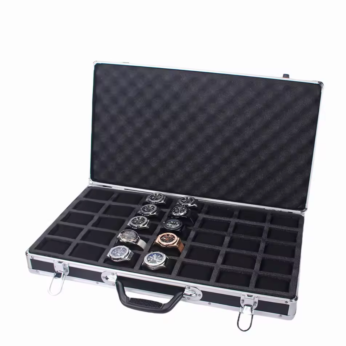 Valise Coffret 35 Montres - Aluminium