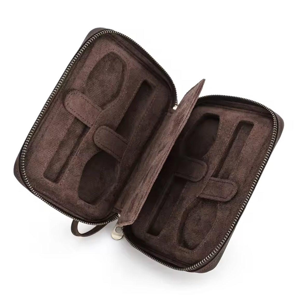 Étui de voyage en cuir véritable – 2, 4, 6 ou 8 montres