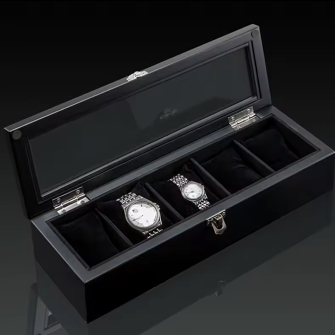 Coffret Présentoir Vitrine 5, 8, 10, 12 Montres - Bois