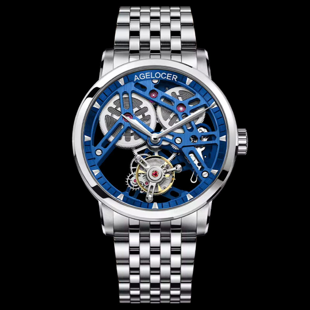 Agelocer 42mm - Auto A9001 - Tourbillon Squelette Réserve 80h