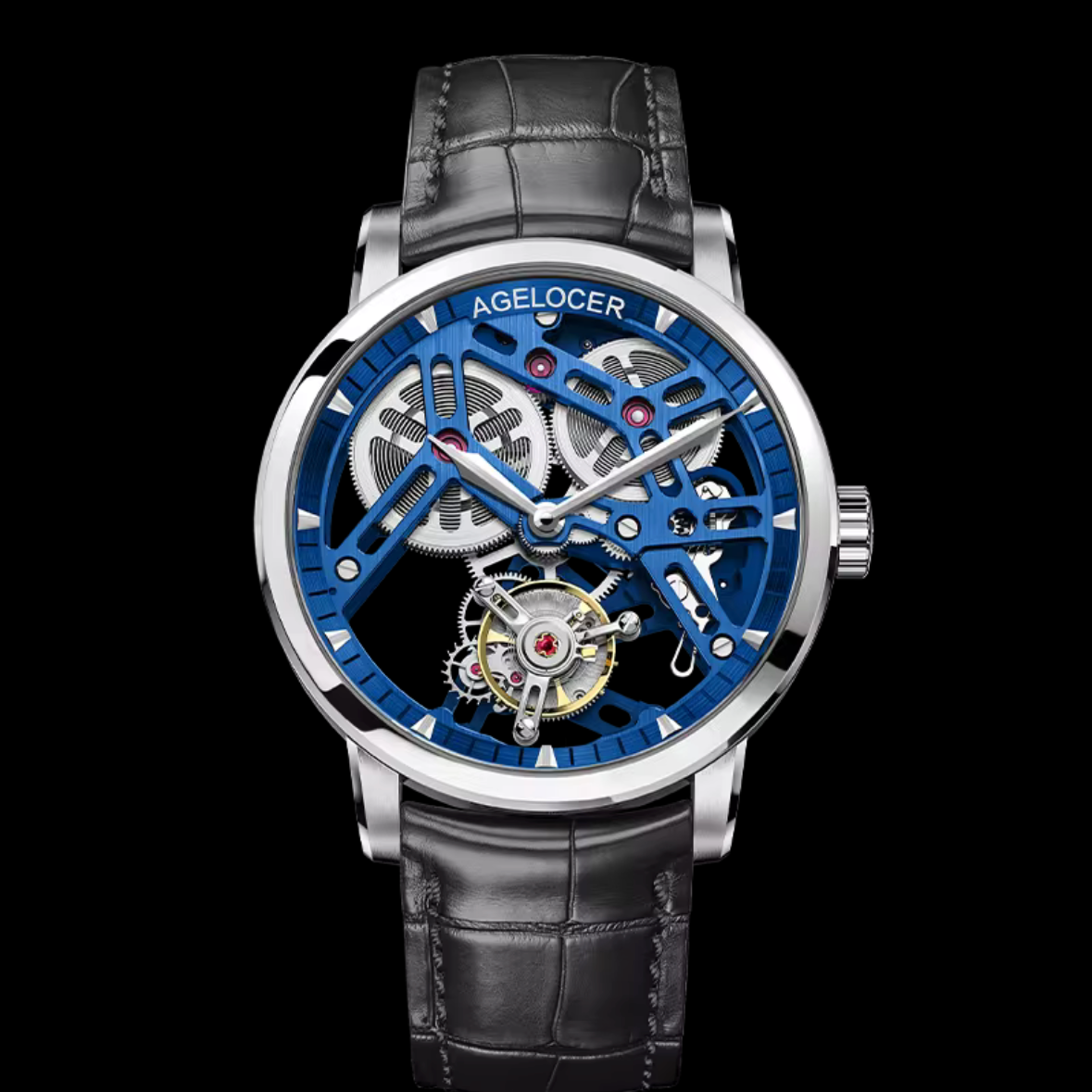 Agelocer 42mm - Auto A9001 - Tourbillon Squelette Réserve 80h