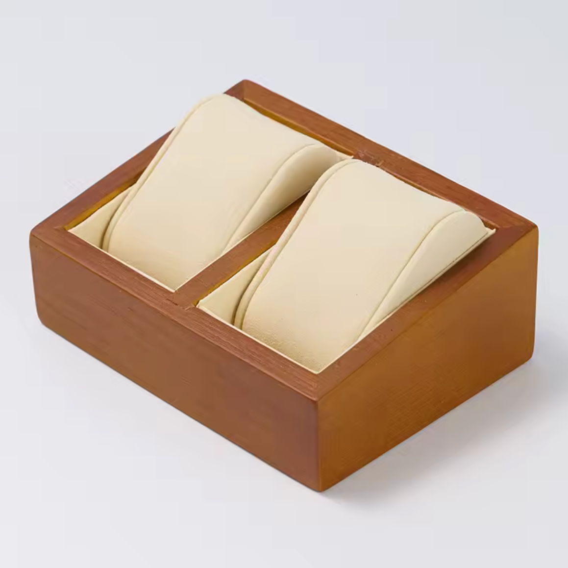 Boîte Présentoir Bois pour 2 Montres – Gris ou Beige