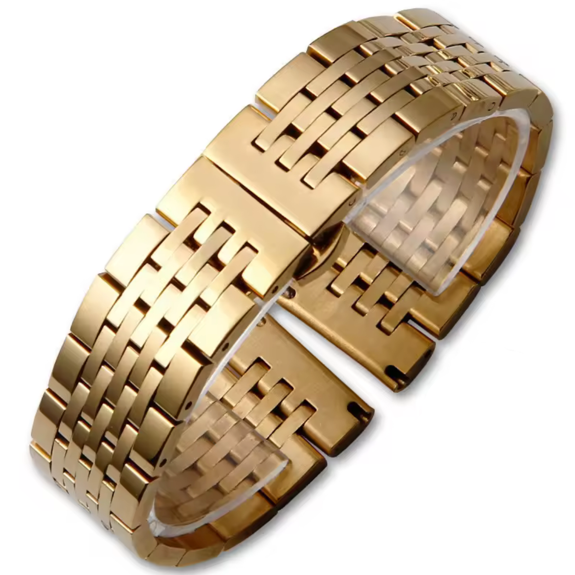 Bracelet Montre Acier Beads Or