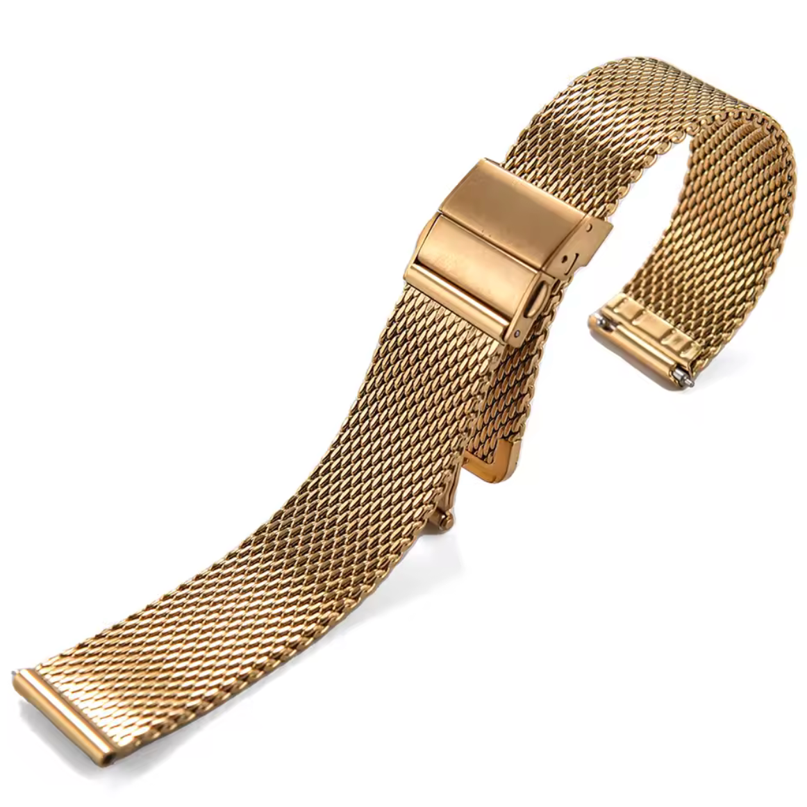 Bracelet Montre Acier Maille Or