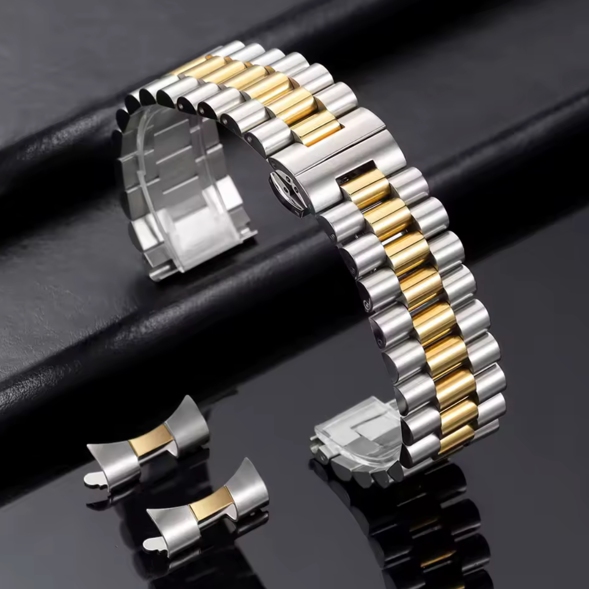 Bracelet Montre Acier President Acier Or
