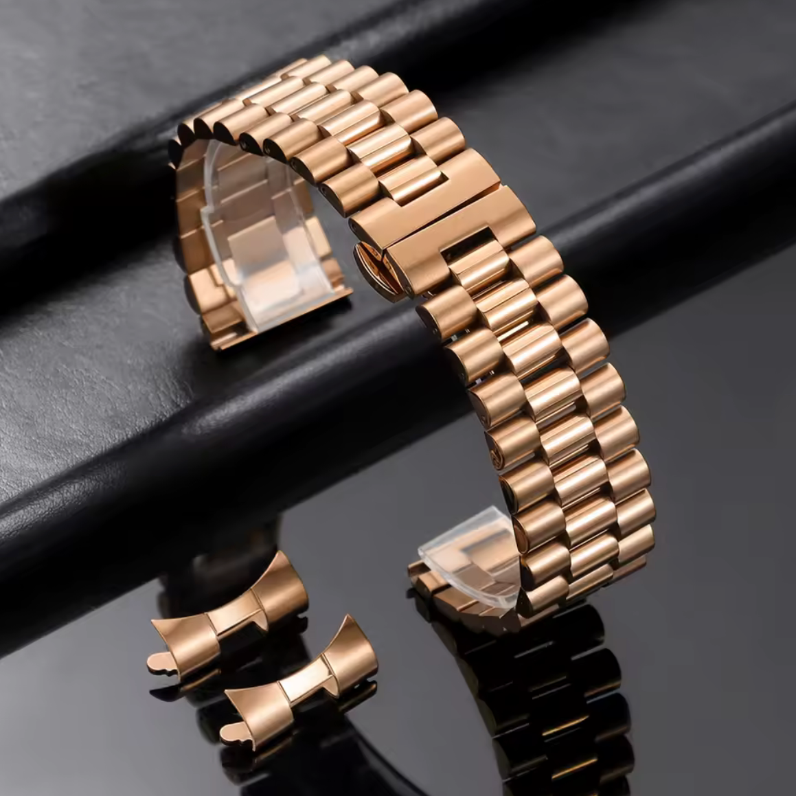 Bracelet Montre Acier President Or Rose