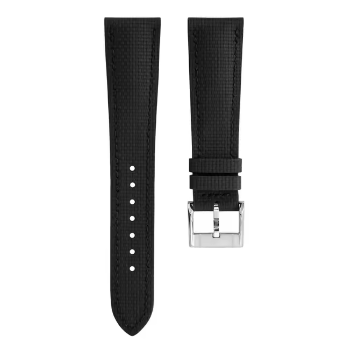 Bracelet Montre Caoutchouc Sailcloth Noir
