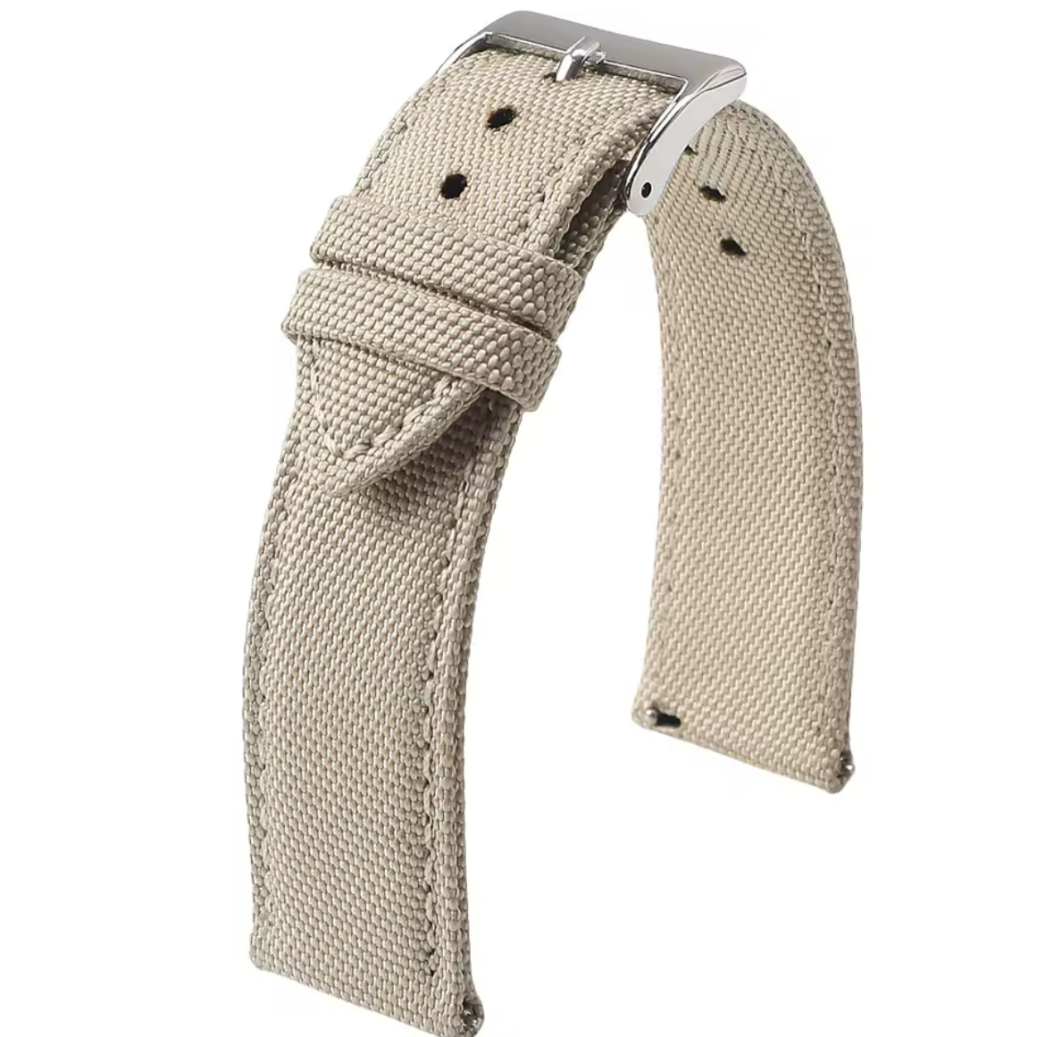 Bracelet Montre Caoutchouc Seatbelt Beige