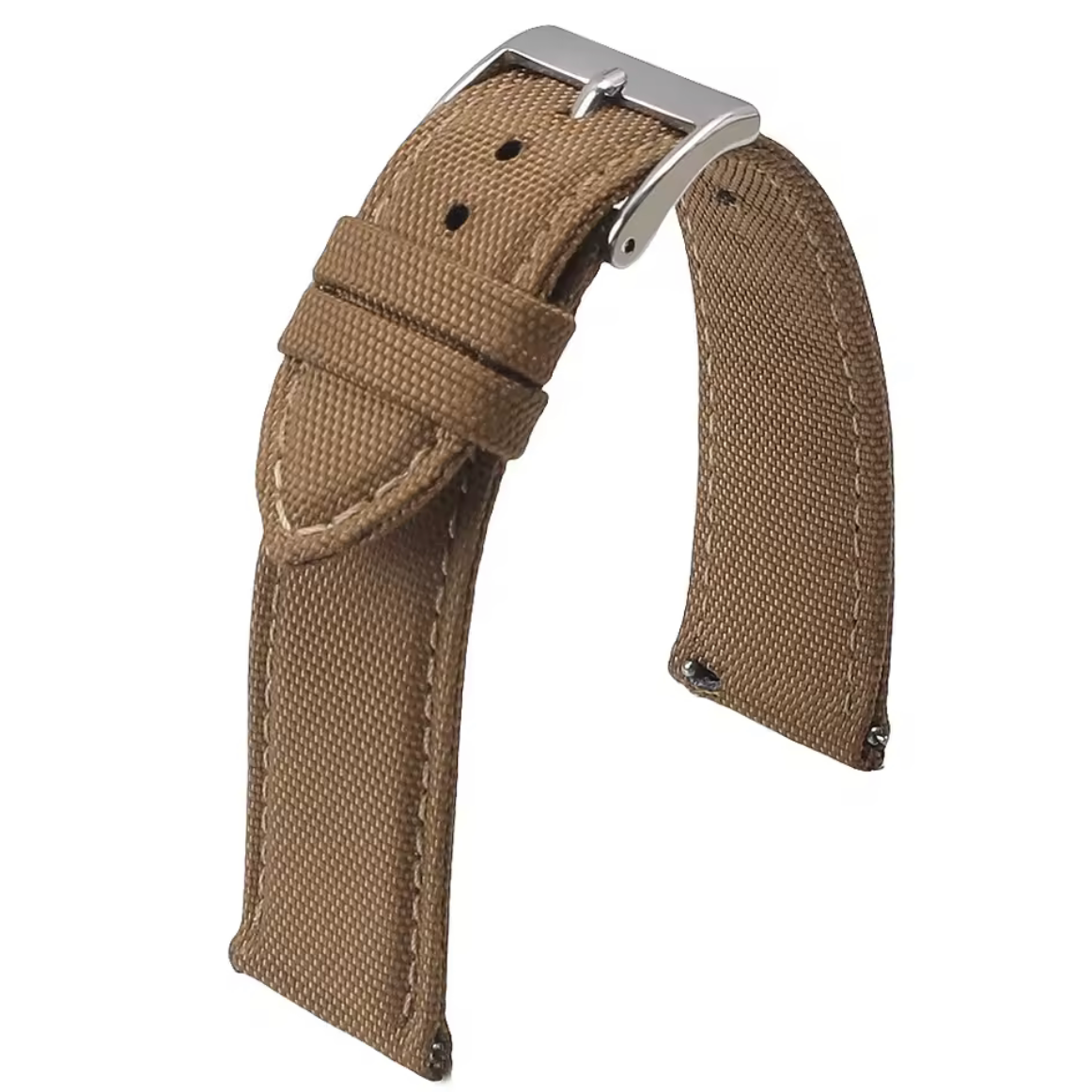 Bracelet Montre Caoutchouc Seatbelt Marron