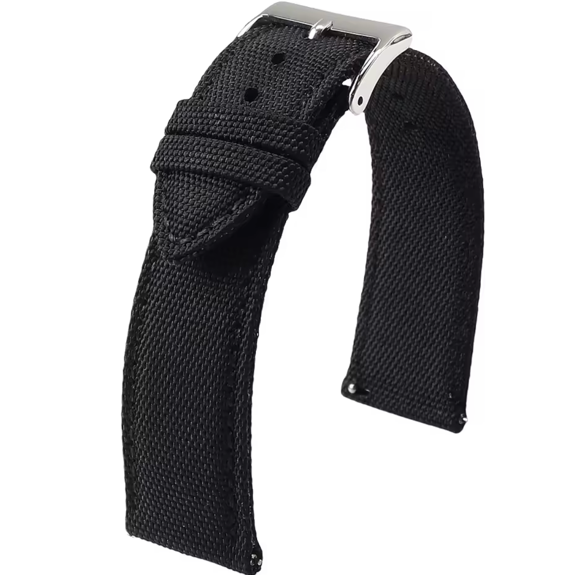 Bracelet Montre Caoutchouc Seatbelt Noir