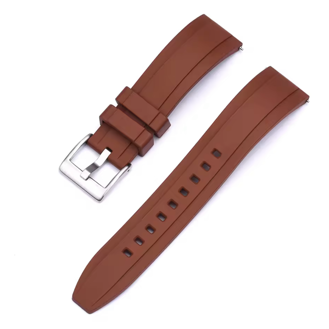 Bracelet Montre Caoutchouc Smooth Marron