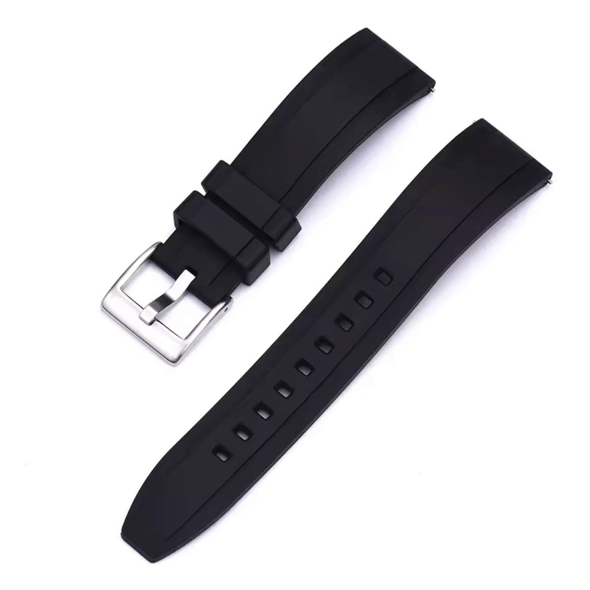 Bracelet Montre Caoutchouc Smooth Noir