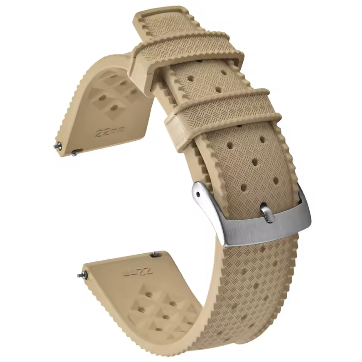 Bracelet Montre Caoutchouc Tropical Beige