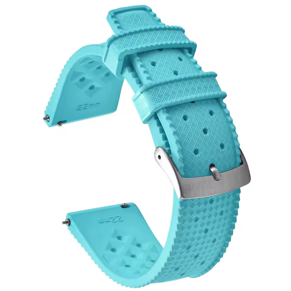 Bracelet Montre Caoutchouc Tropical Bleu