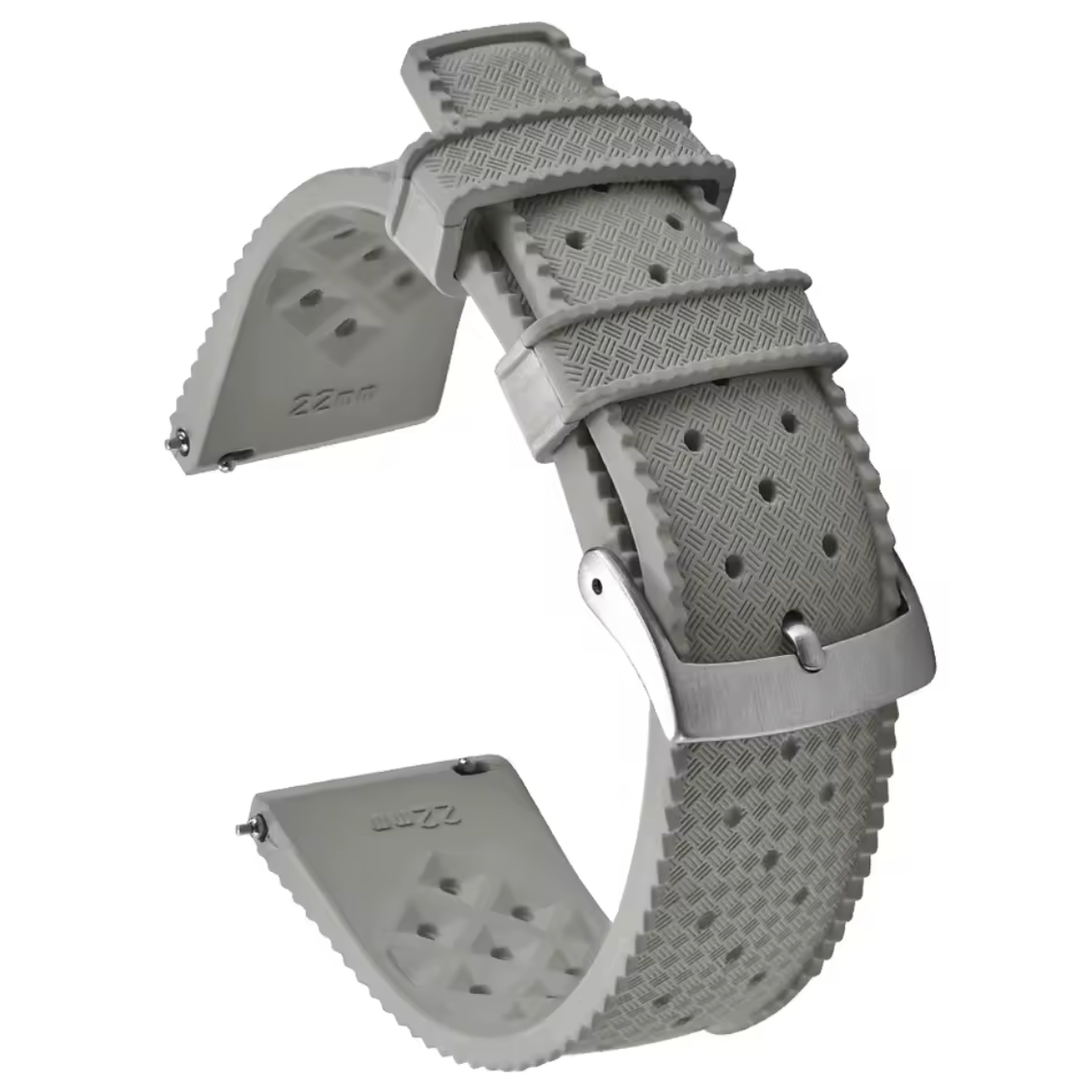 Bracelet Montre Caoutchouc Tropical Gris