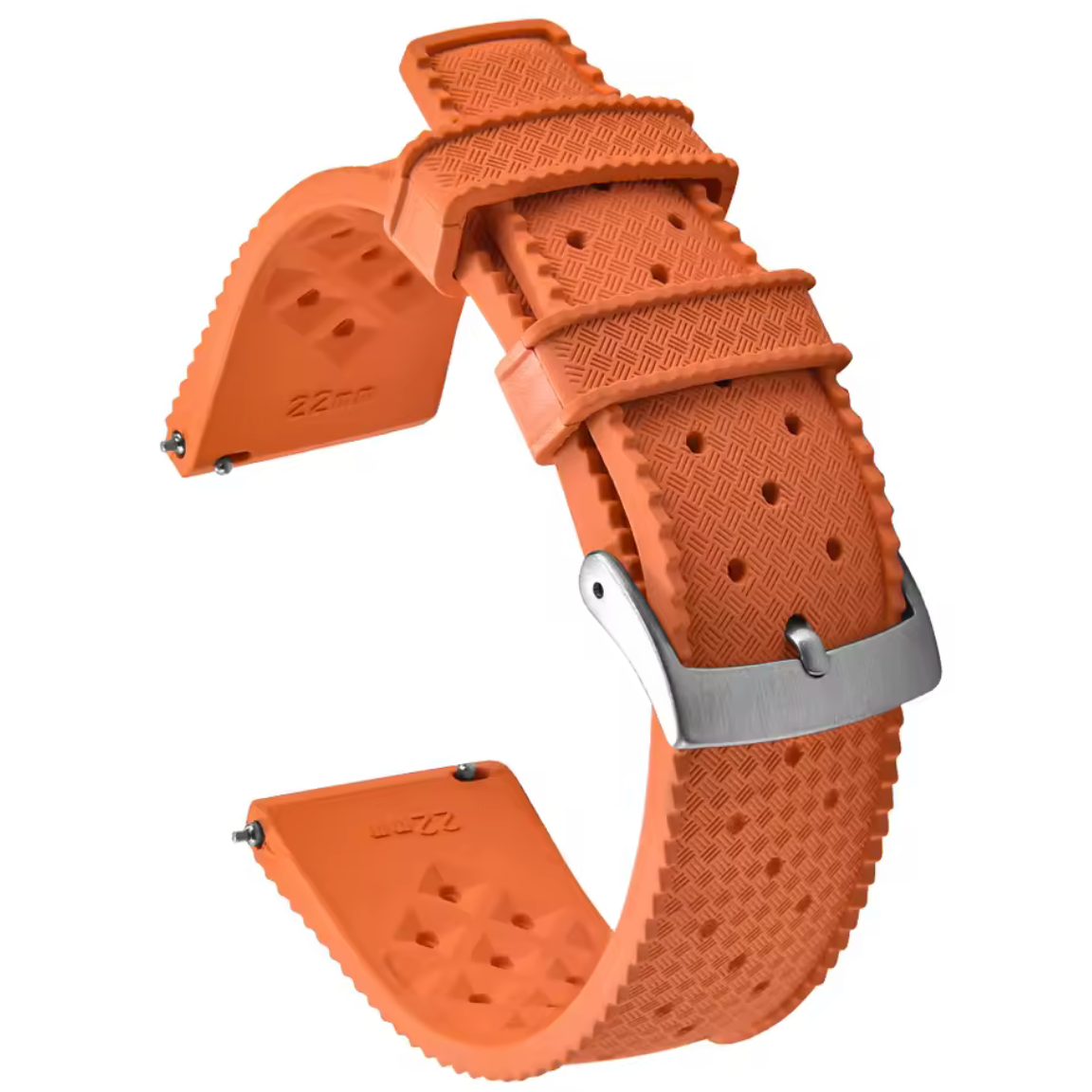 Bracelet Montre Caoutchouc Tropical Orange