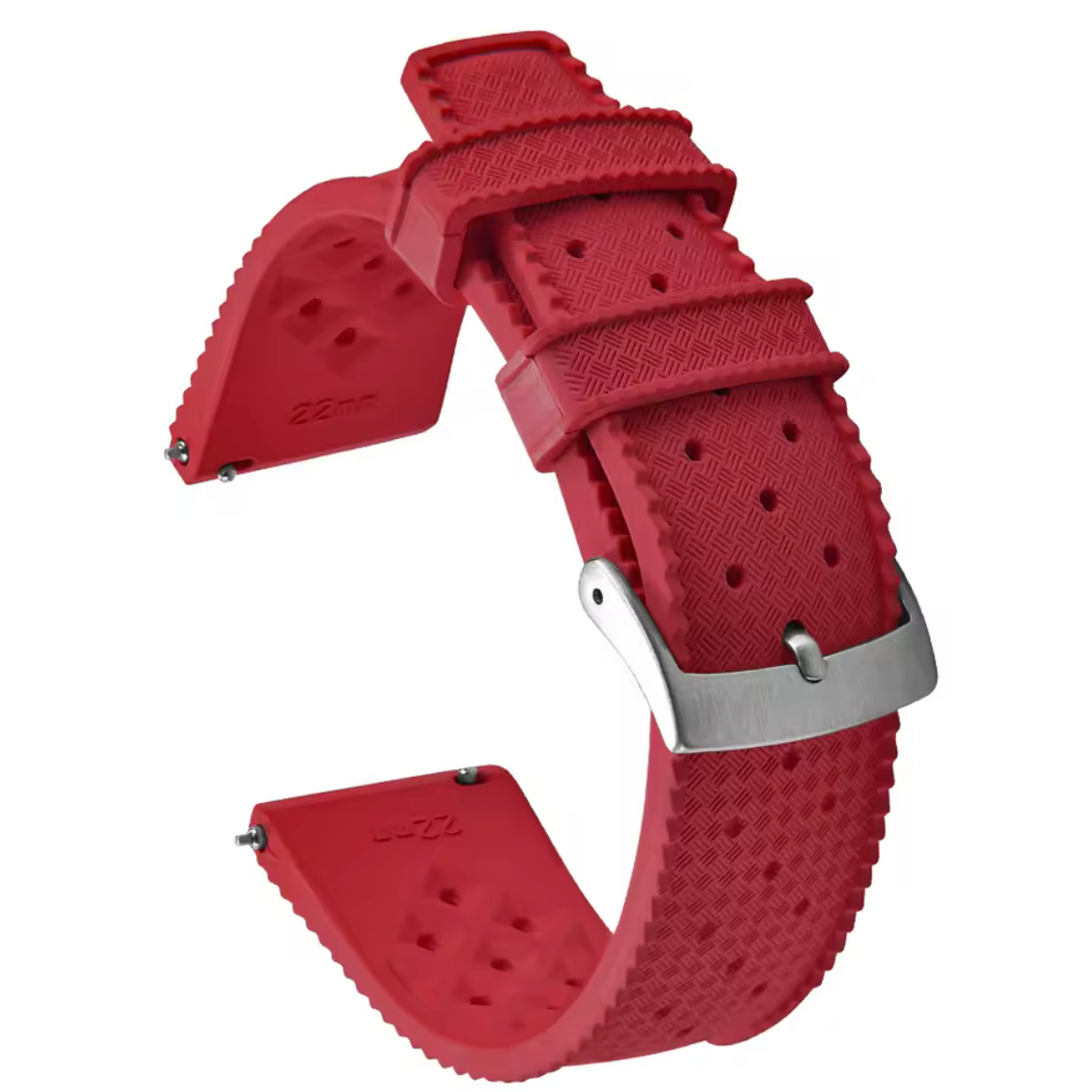 Bracelet Montre Caoutchouc Tropical Rouge