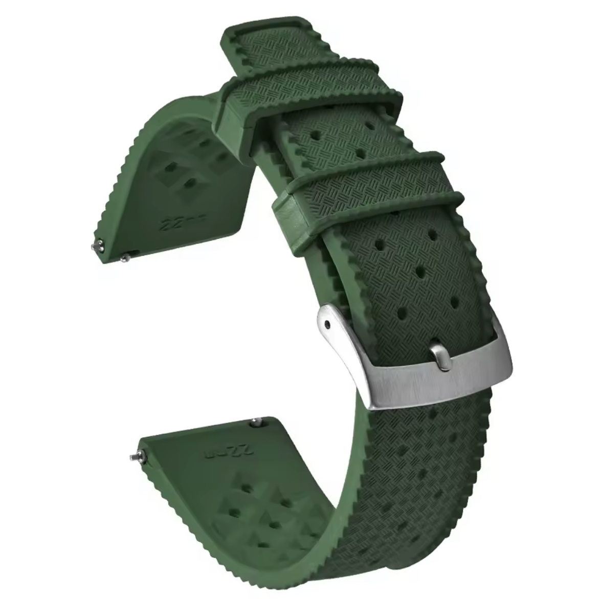Bracelet Montre Caoutchouc Tropical Vert