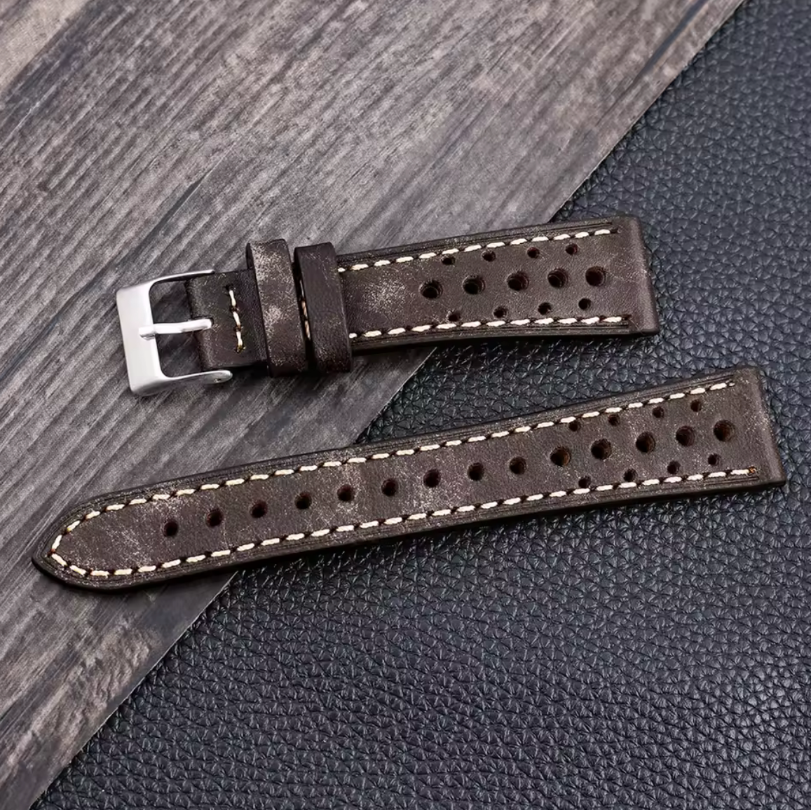 Bracelet Montre Cuir Aero Marron