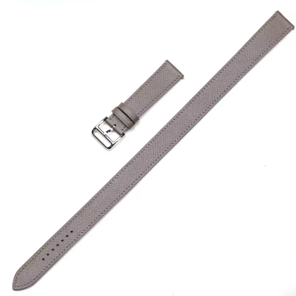 Bracelet Montre Cuir Double Tour Gris