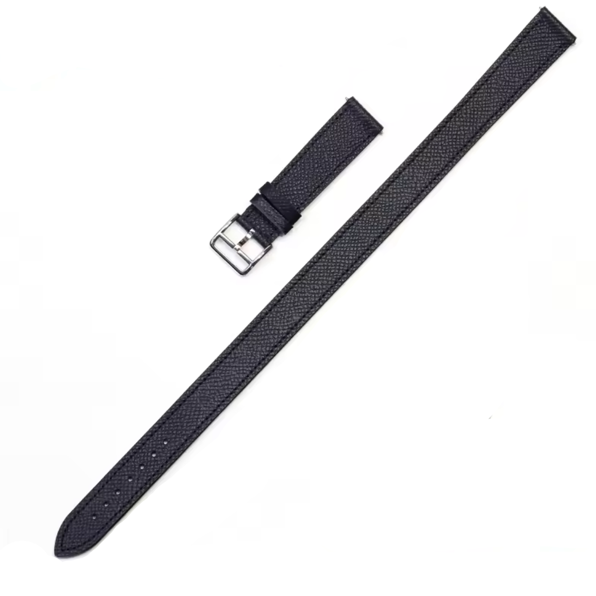 Bracelet Montre Cuir Double Tour Noir