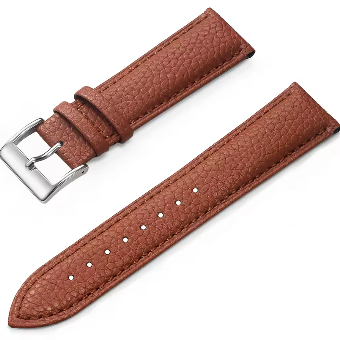 Bracelet Montre Cuir Grain Bronze