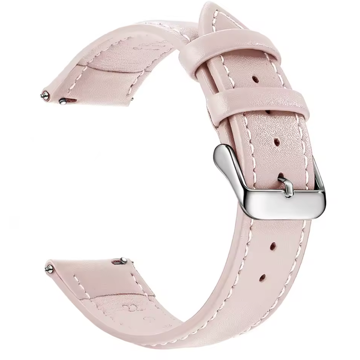 Bracelet Montre Cuir Lisse Rose