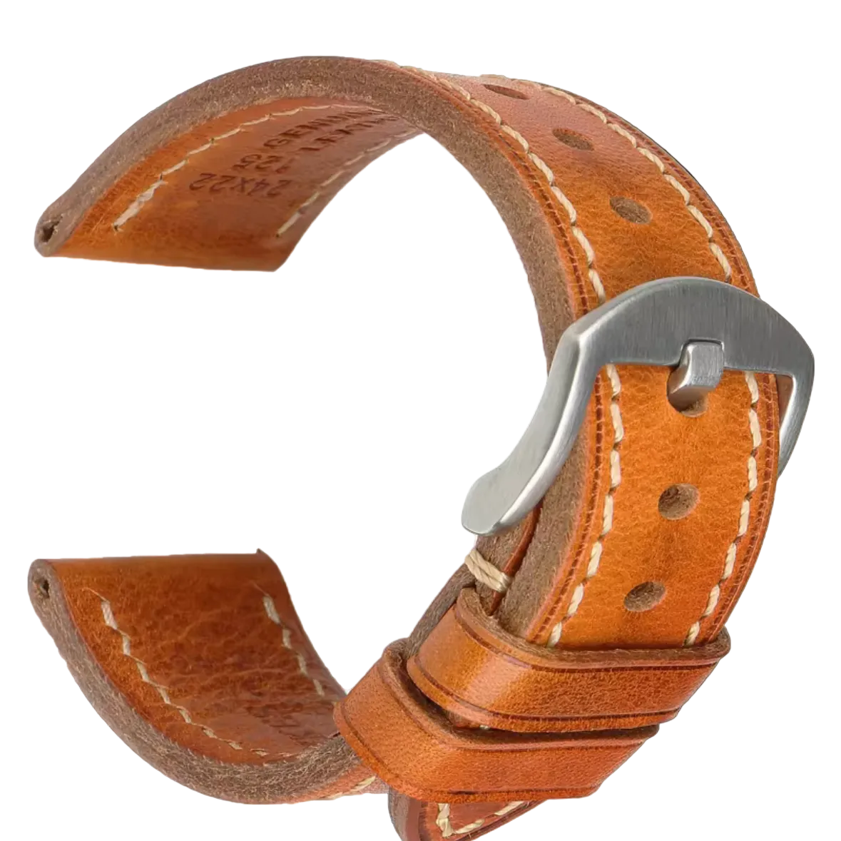 Bracelet Montre Cuir Vintage Bronze