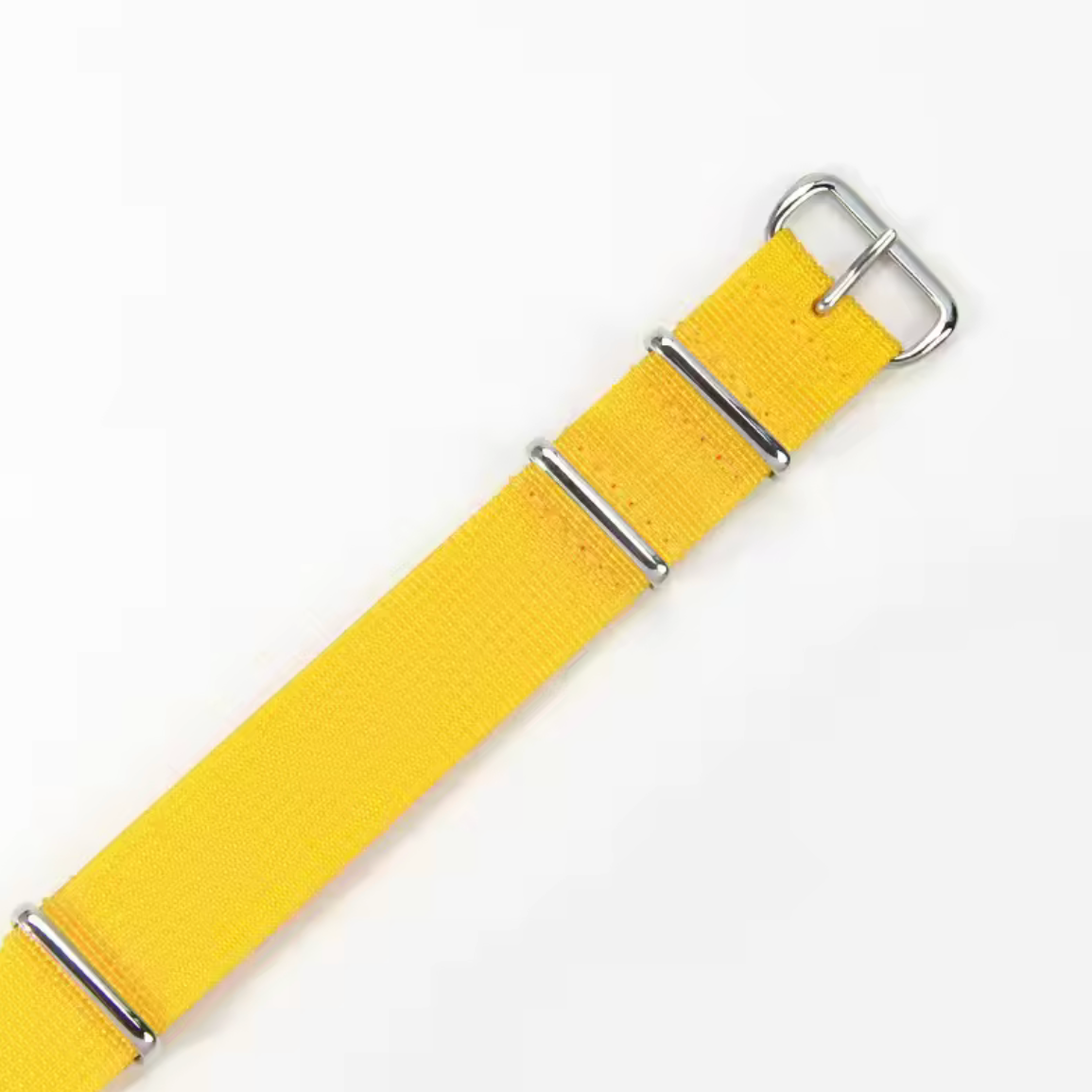Bracelet Montre Tissu Nato Jaune