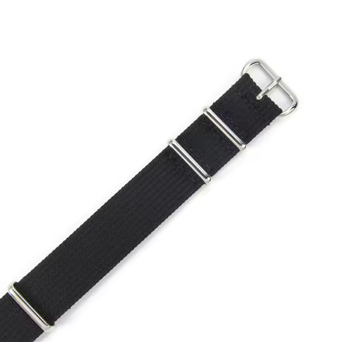 Bracelet Montre Tissu Nato Noir