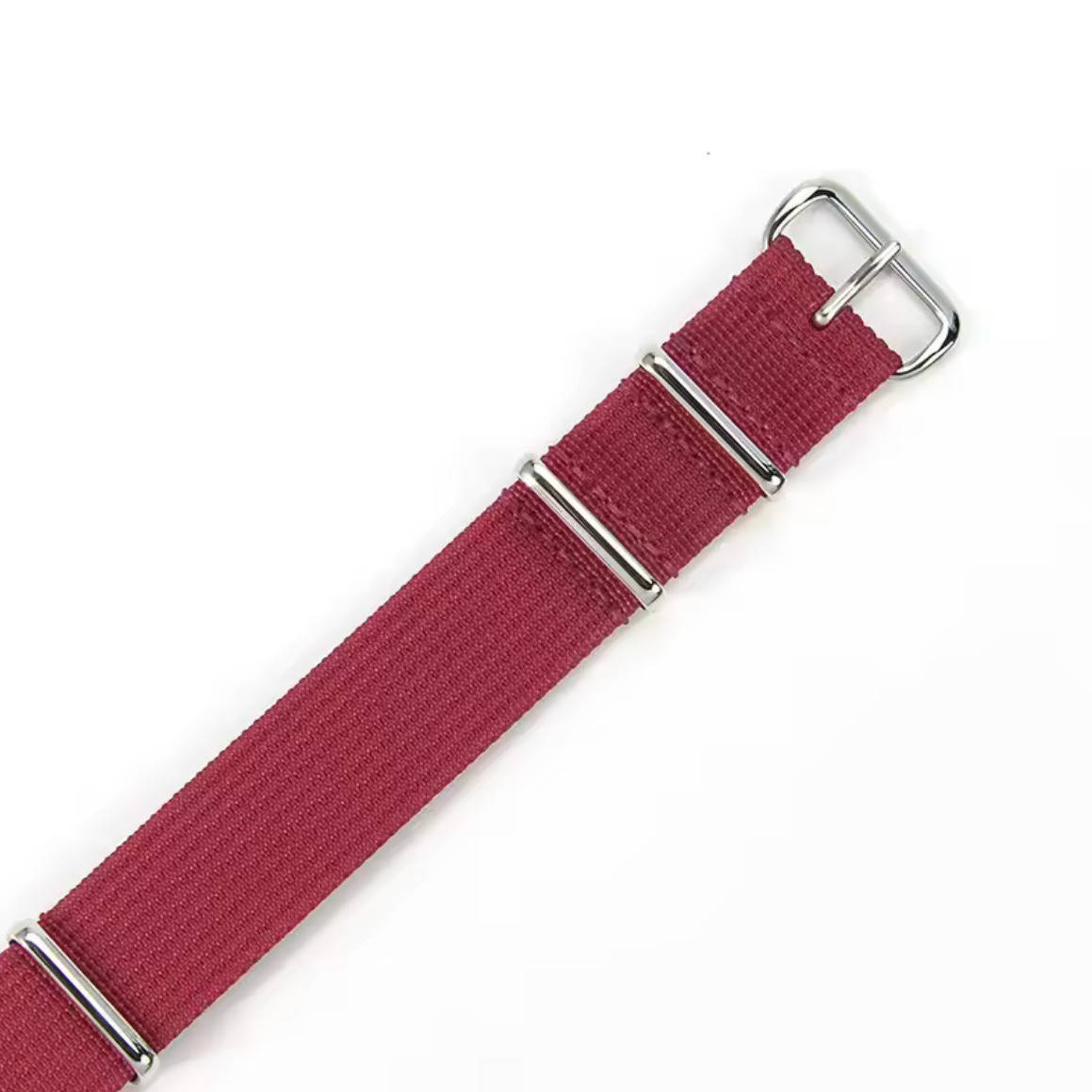 Bracelet Montre Tissu Nato Rouge