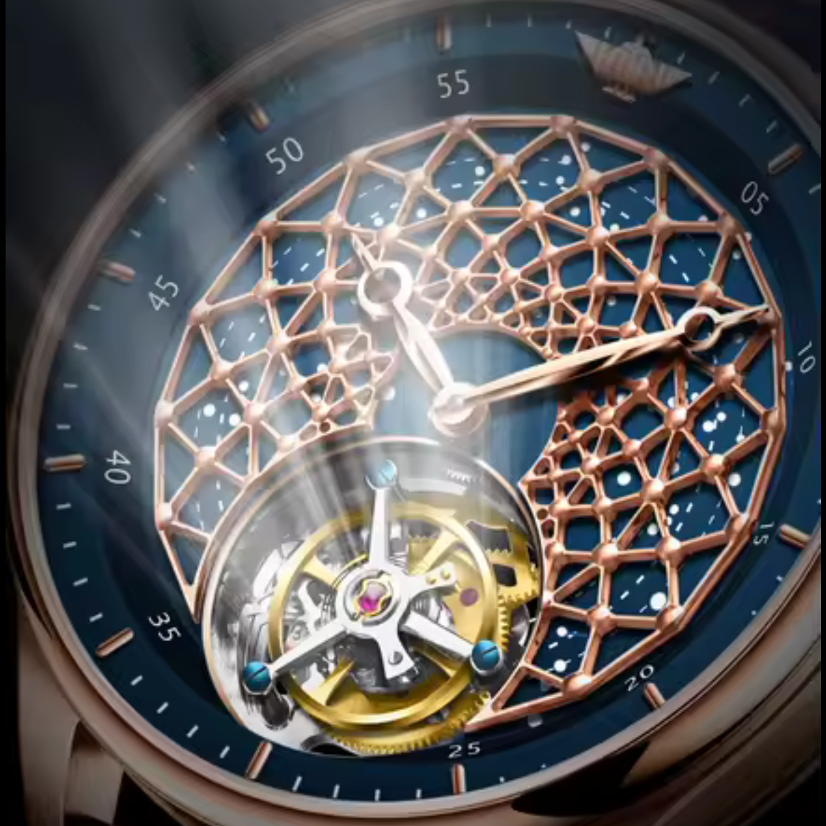Oupinke 42mm - Méca Manuelle - Tourbillon Réserve 70h