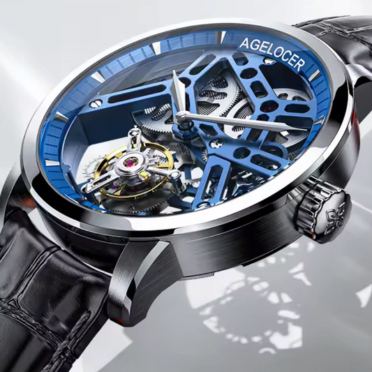 Agelocer 42mm - Auto A9001 - Tourbillon Squelette Réserve 80h