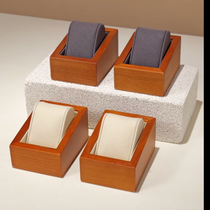 Boîte Présentoir Bois pour 1 Montre – Gris ou Beige