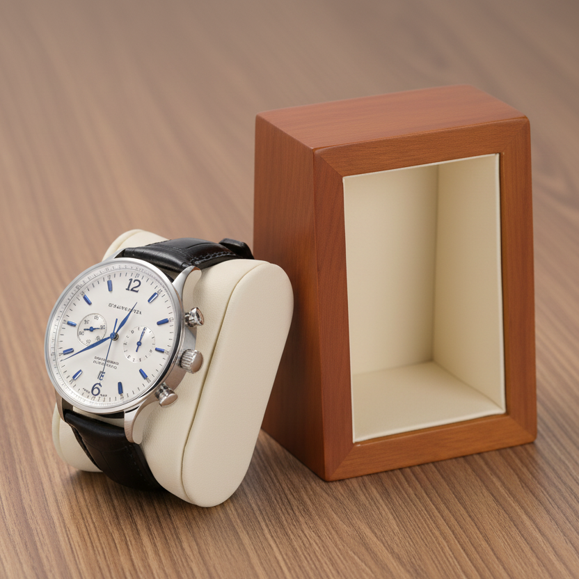 Boîte Présentoir Bois pour 1 Montre – Gris ou Beige