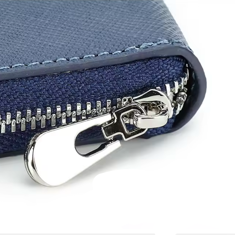 Étui de voyage zippé en cuir - 6 couleurs