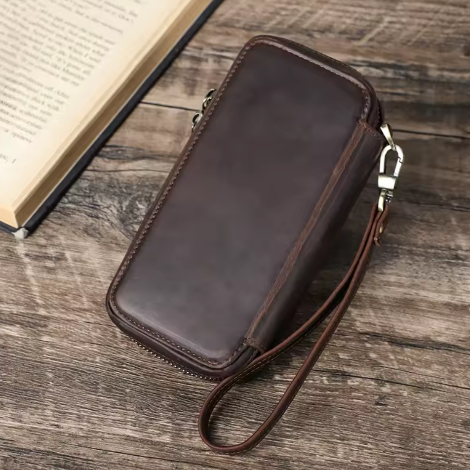 Étui de voyage en cuir véritable – 2, 4, 6 ou 8 montres