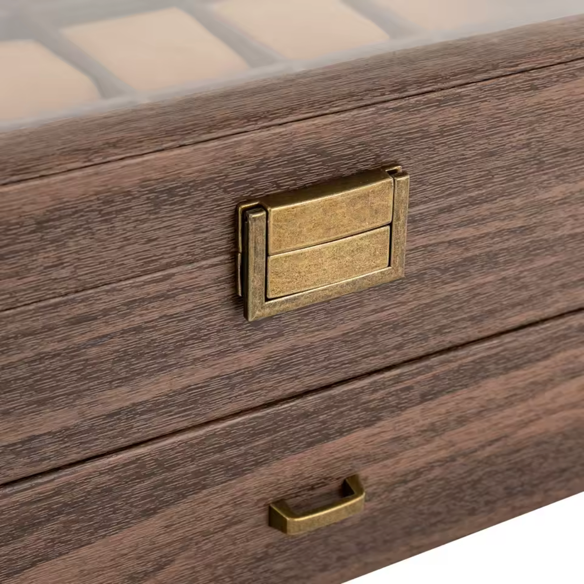 Coffret de Rangement avec Tiroir 24 Montres - Bois