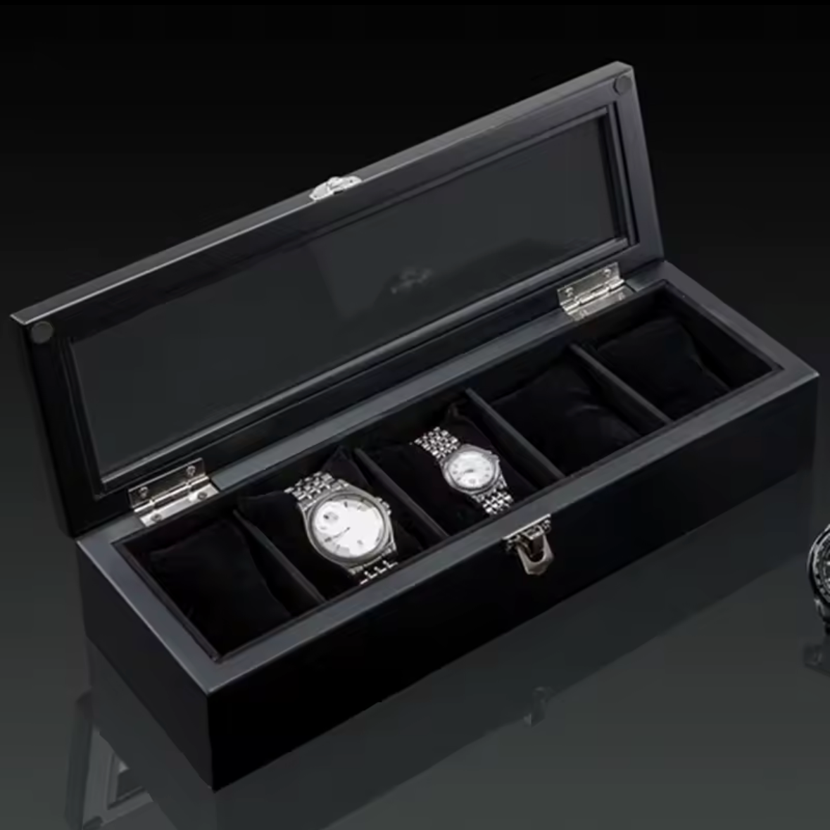 Coffret Présentoir Vitrine 5, 8, 10, 12 Montres - Bois