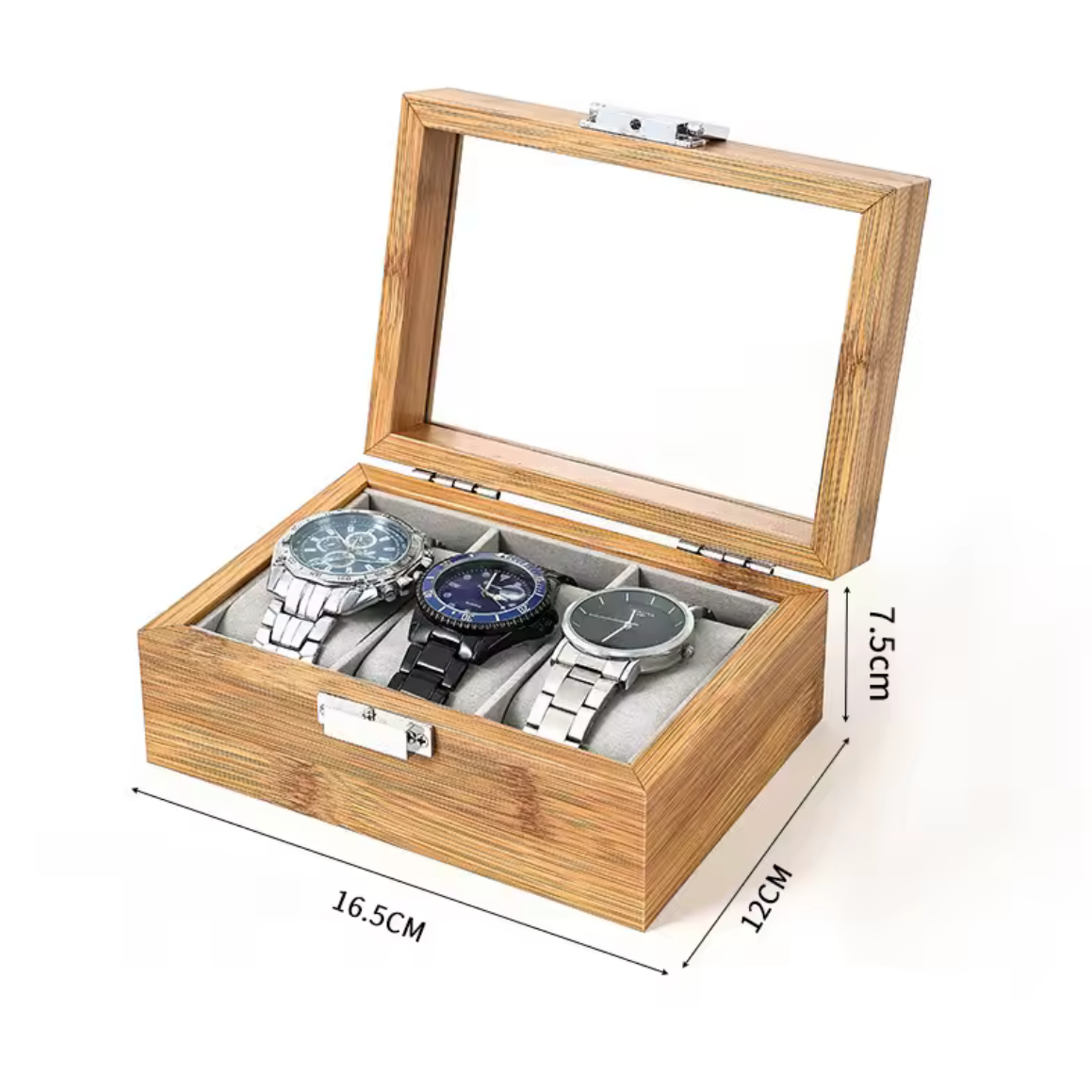 Coffret Montre Bambou 3