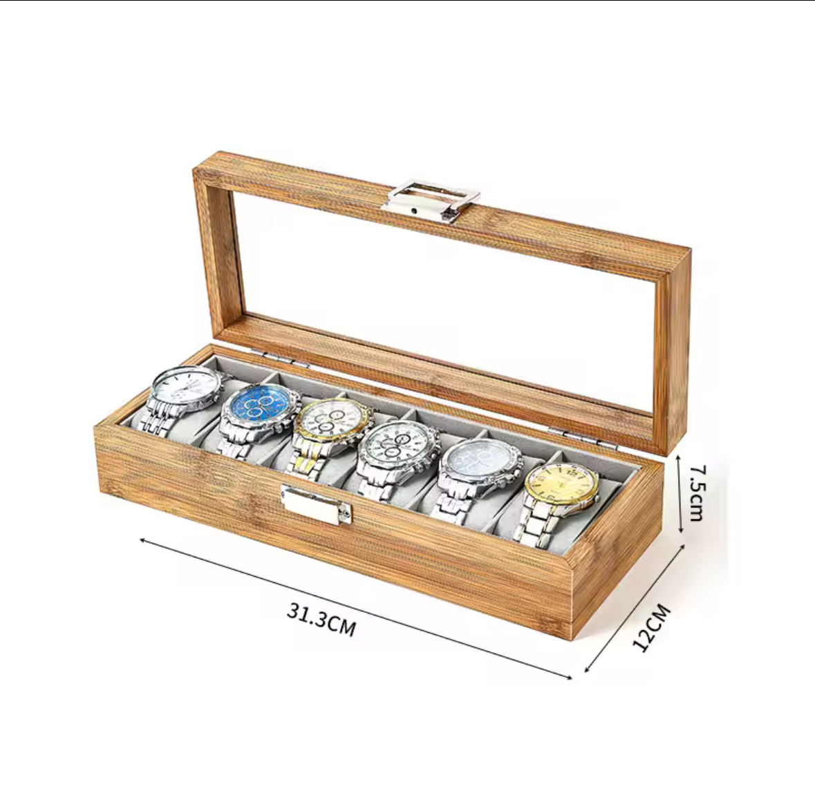 Coffret Montre Bambou 6