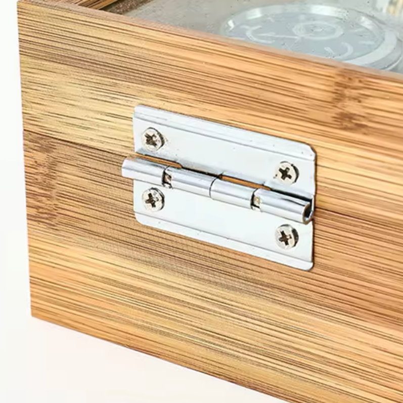 Coffret Montre Bambou Charniere