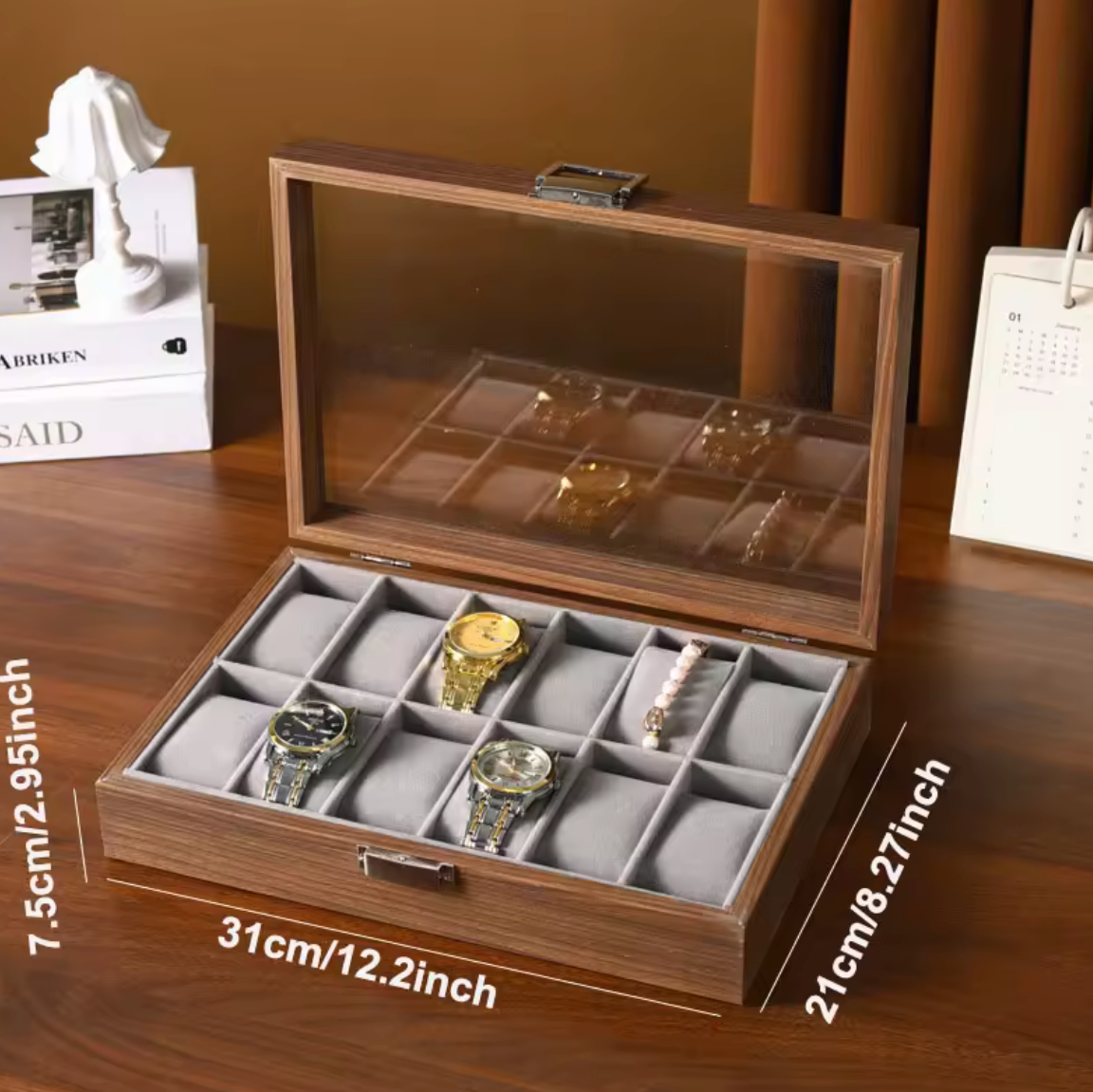 Coffret Montre Bois 12