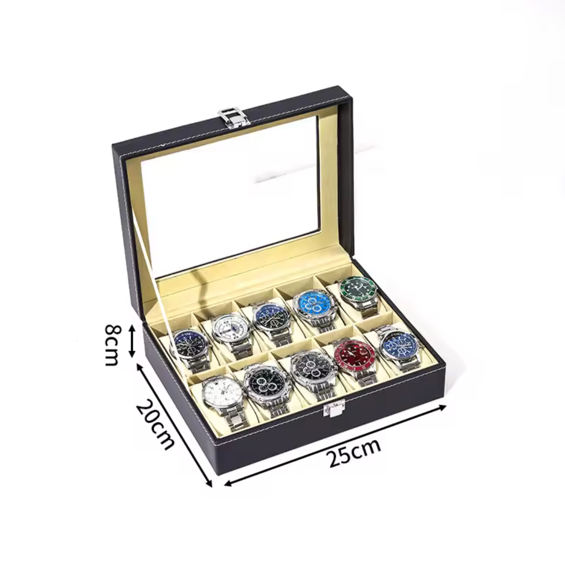 Coffret Montre Cuir Noir 10