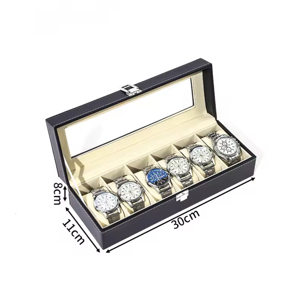 Coffret Montre Cuir Noir 8
