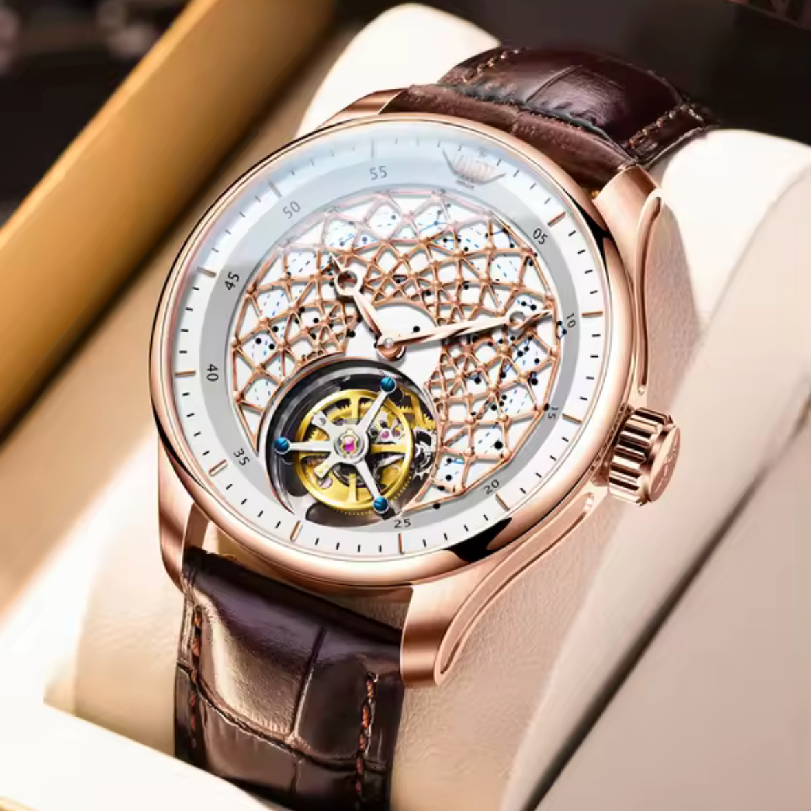 Oupinke 42mm - Méca Manuelle - Tourbillon Réserve 70h