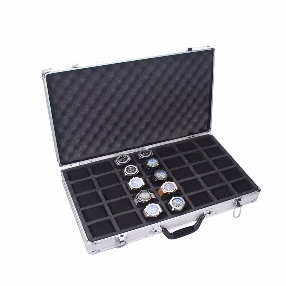 Valise Coffret 35 Montres - Aluminium