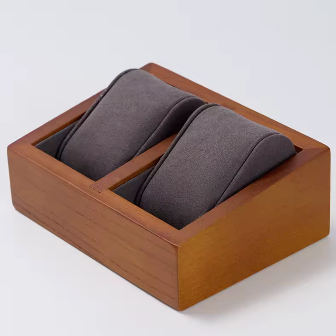 Boîte Présentoir Bois pour 2 Montres – Gris ou Beige
