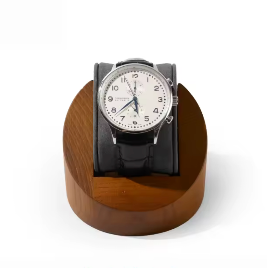 Présentoir Bois pour 1 Montre avec Coussin – Gris ou Beige